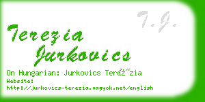 terezia jurkovics business card